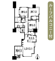 Floor: 4LDK, occupied area: 92.54 sq m, price: 35 million yen