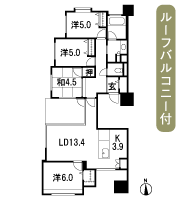 Floor: 4LDK, occupied area: 87.59 sq m, Price: 31.5 million yen