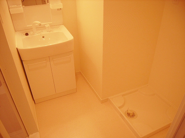 Washroom. Wash basin equipped with a dressing room