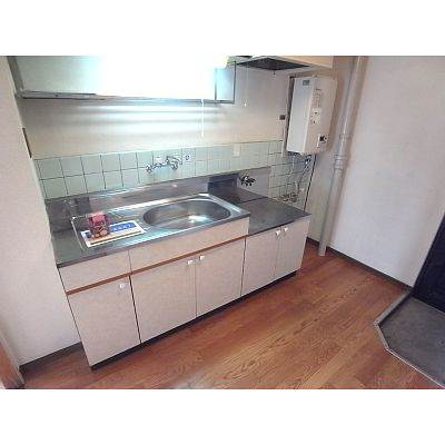 Kitchen. Kitchen sink is also a beautiful shiny