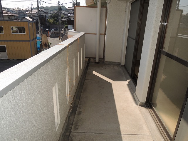 Balcony. I laundry is well dry likely