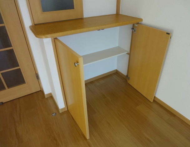 Other room space. Under-counter storage