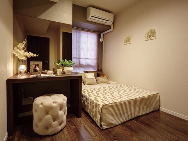 Interior.  [Master bedroom] The main bedroom leads to a relaxation in private time.