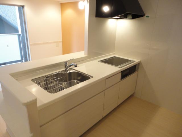 Kitchen. IH kitchen with cooking heater