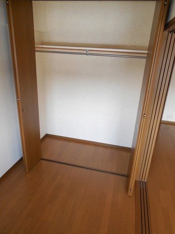 Other room space. The wall is one side of the closet