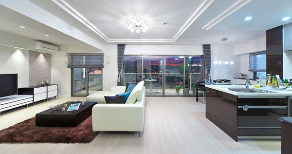 Living. Living-dining