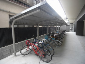 Other common areas. Residents-only parking lot