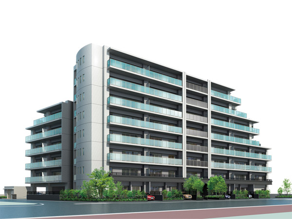 Buildings and facilities. Elegant design that beautifully in harmony with the city skyline. Round form design to bring the accent on stylish. further, We pursued the beauty of facial expression changes even when viewed from any angle. Elegant appearance in harmony with the lush beautiful cityscape. (Exterior view)