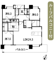Floor: 4LDK, occupied area: 108.13 sq m, Price: 41.4 million yen