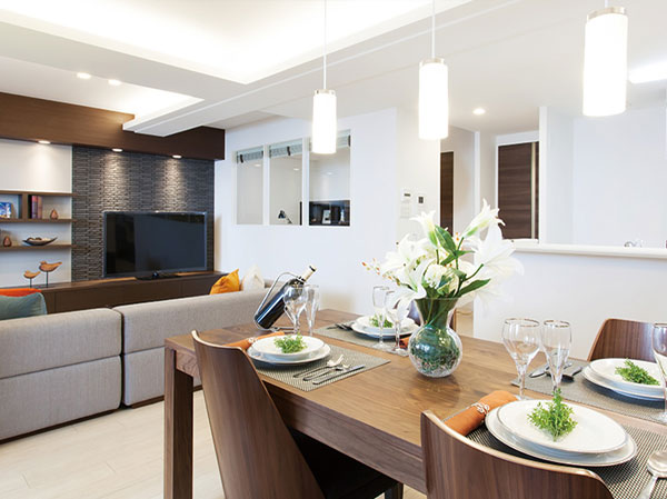 Living.  [living ・ dining] (Posted in the room photo was taken the model room D-type (August 2013), Some optional specifications (paid) are included)