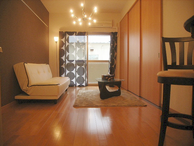 Kitchen. Living and room