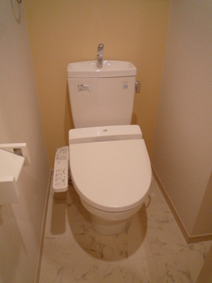 Toilet. With Washlet