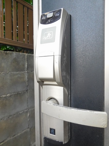 Entrance. Card key Security