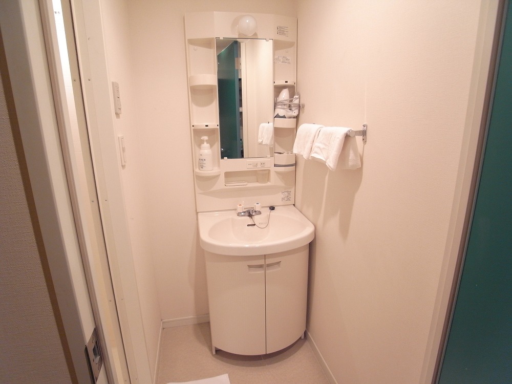 Washroom. Independent wash basin