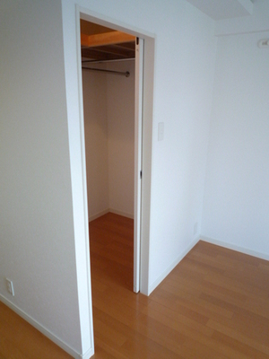 Living and room. Walk-in closet