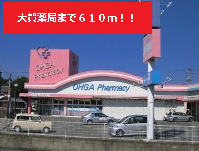 Dorakkusutoa. Oga 610m until the pharmacy (drugstore)