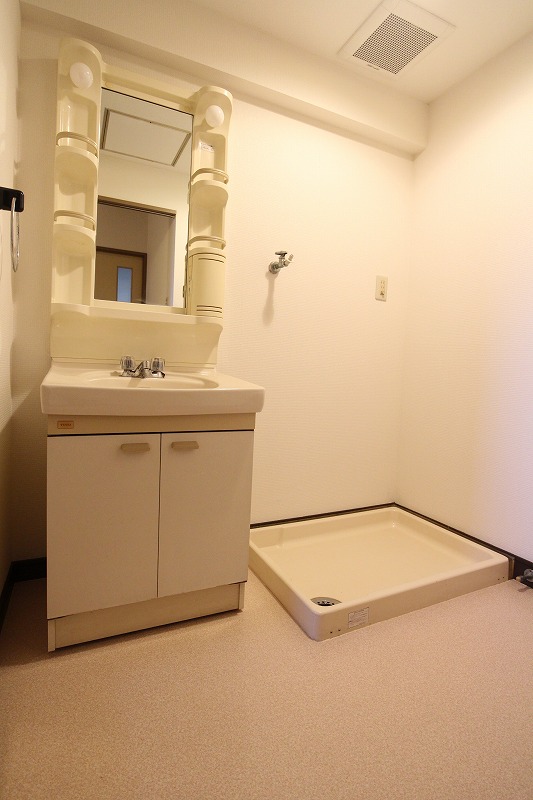 Washroom. Independent wash basin