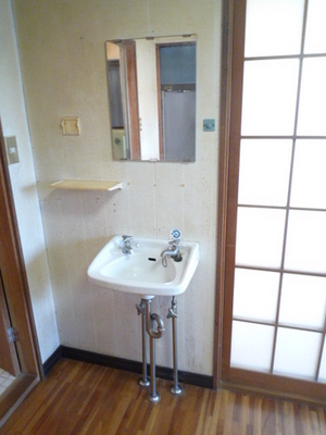 Washroom. Wash basin