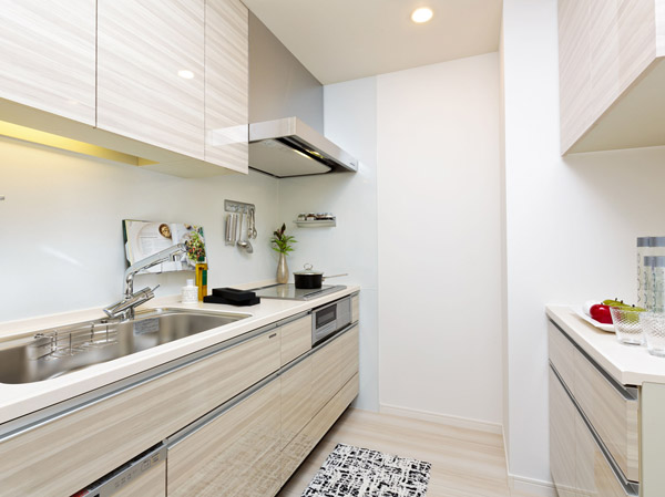 Kitchen.  [kitchen] Even in simple was blessed with elegance sophisticated design. Beautiful kitchen in the flat, Repel dirt nor scratches, Usability is preeminent in the specification that functionality was also enhanced. (Below the room photo of the web is B type model room)