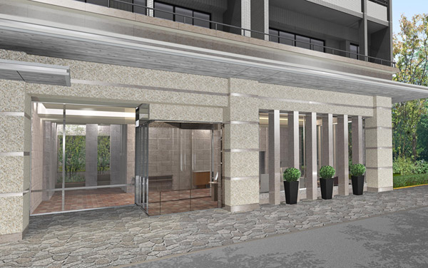 Shared facilities.  [entrance] (Rendering)