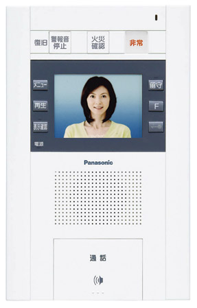 Security.  [Confirmation of visitors check in the hands-free] (Same specifications)