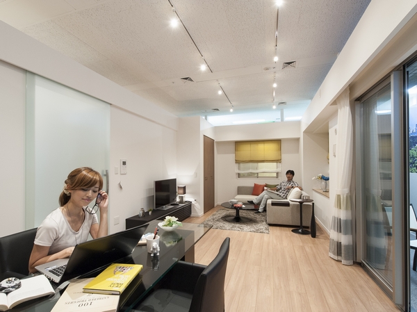 Other. Living-dining. Space design that can enjoy the city life attractive (shooting at the A type model room)