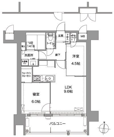 Floor: 2LDK, occupied area: 54.43 sq m, Price: 26,800,000 yen ~ 31,300,000 yen