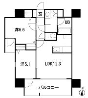 Floor: 2LDK, occupied area: 56.49 sq m, Price: 27,900,000 yen ~ 32,500,000 yen