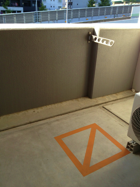 Balcony. Wide balcony