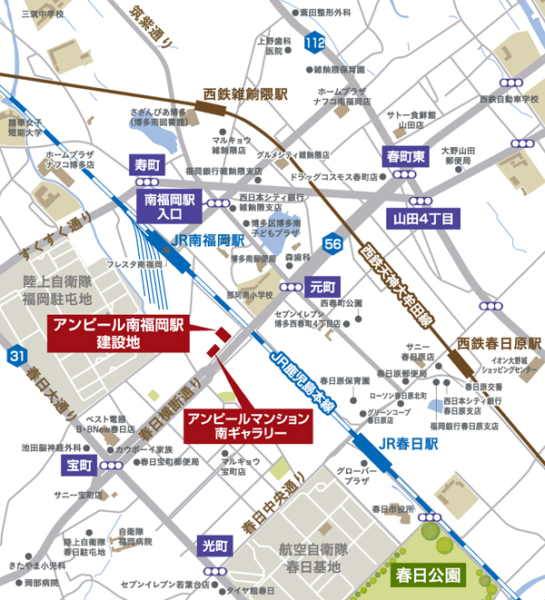 Surrounding environment. local ・ Mansion gallery guide map