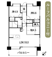 Floor: 3LDK, occupied area: 72.63 sq m, Price: 28.5 million yen