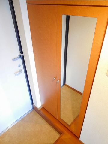 Entrance. There are full-length mirror Final check before going out