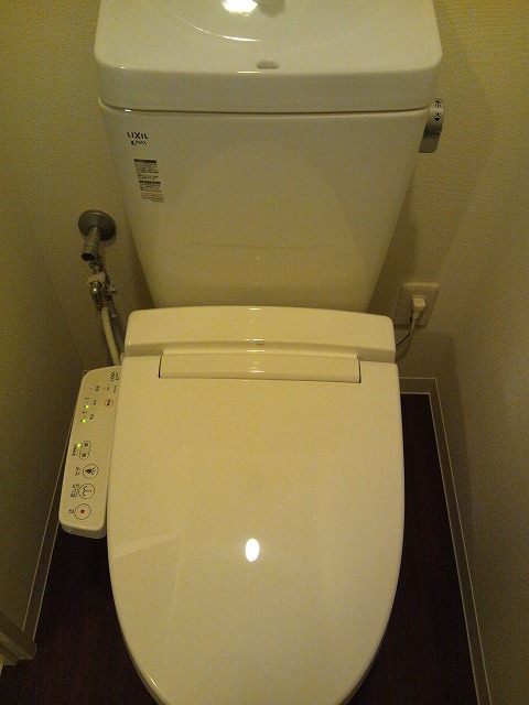 Toilet. Toilet with warm water washing toilet seat