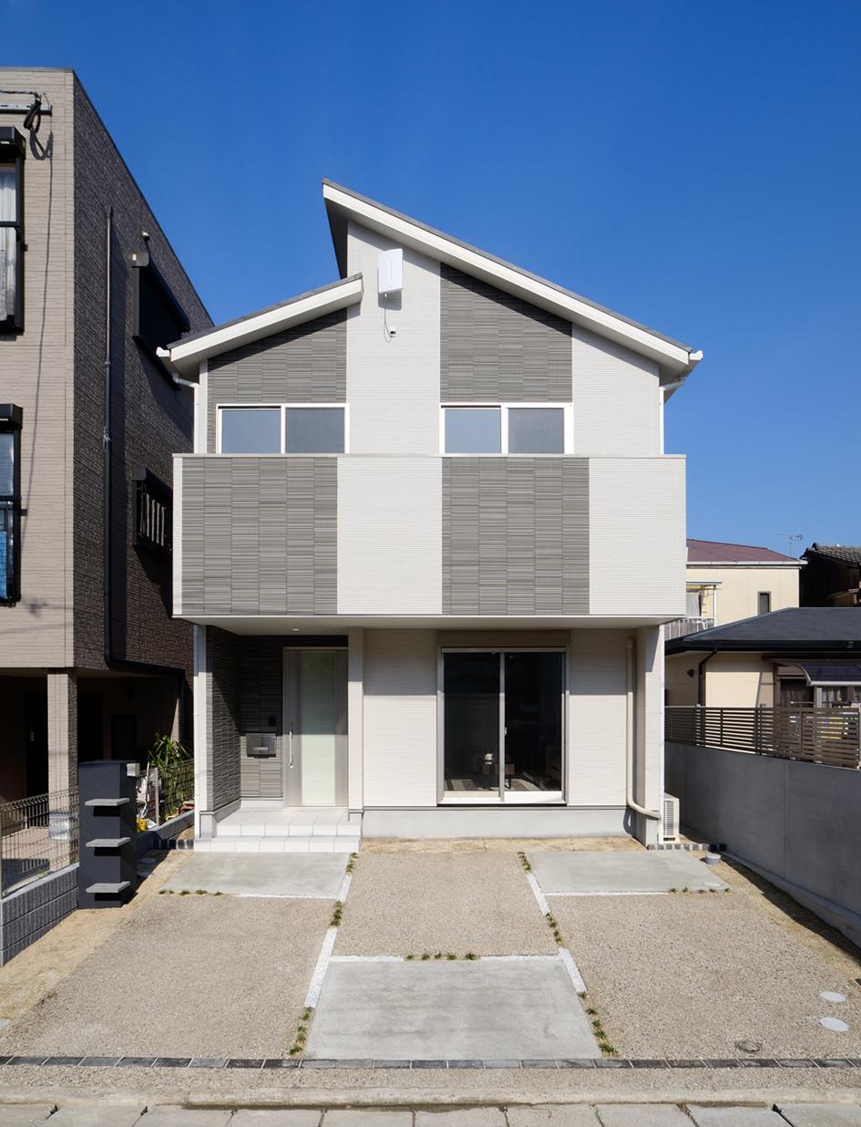 All-electric house parking with Two. All-electric housing