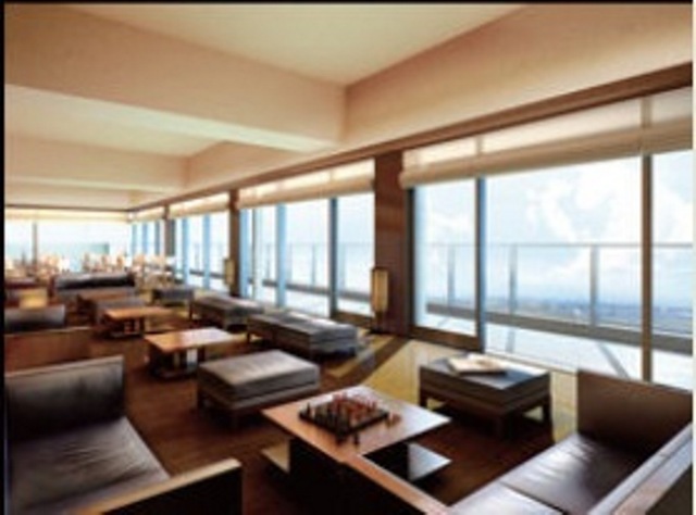 lobby. Residents shared part Sky Club Lounge.