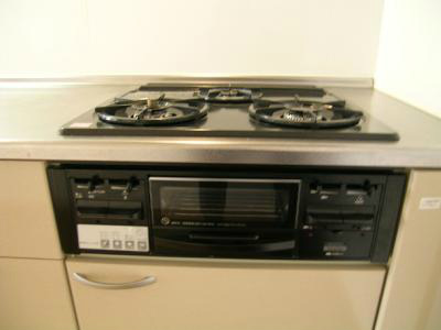 Kitchen. 3-neck is the stove of the kitchen