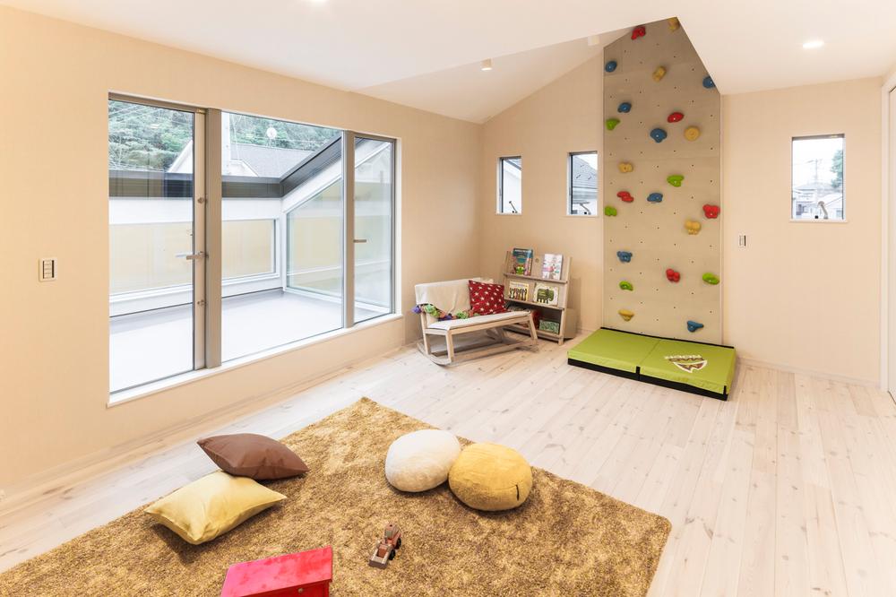 Building plan example (introspection photo). Rock climbing for Families! (Fukuoka east housing exhibition hall model house)