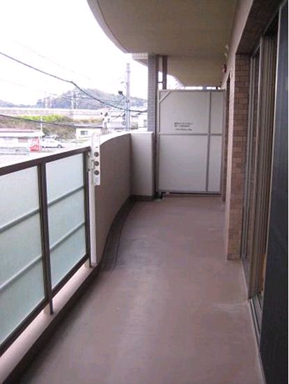 Balcony. Diverted taken between other