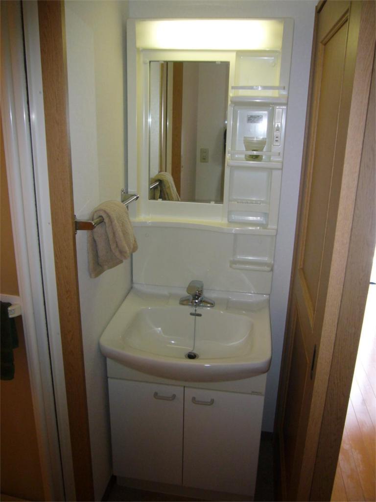 Washroom. With separate wash basin clean is