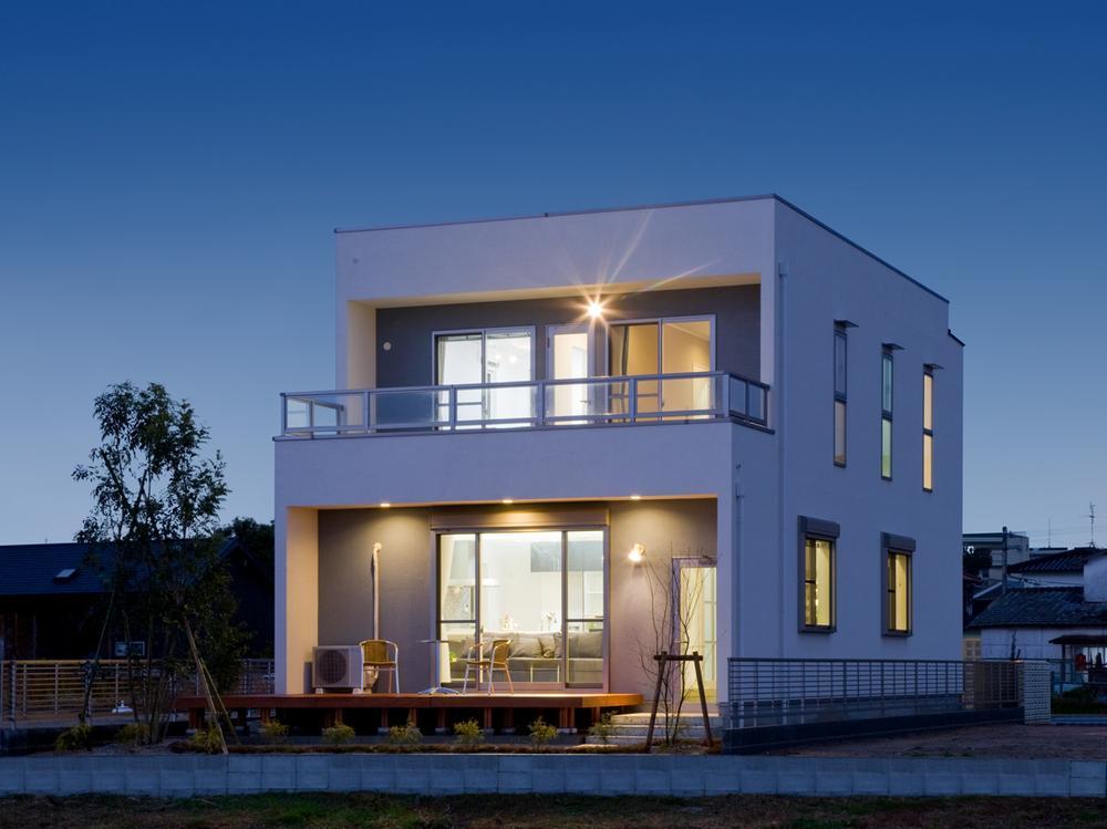 Model house photo. Great location overlooking the Hakata Bay. It is inviting to the "healing space" "seaside mansion land" the day-to-day life.