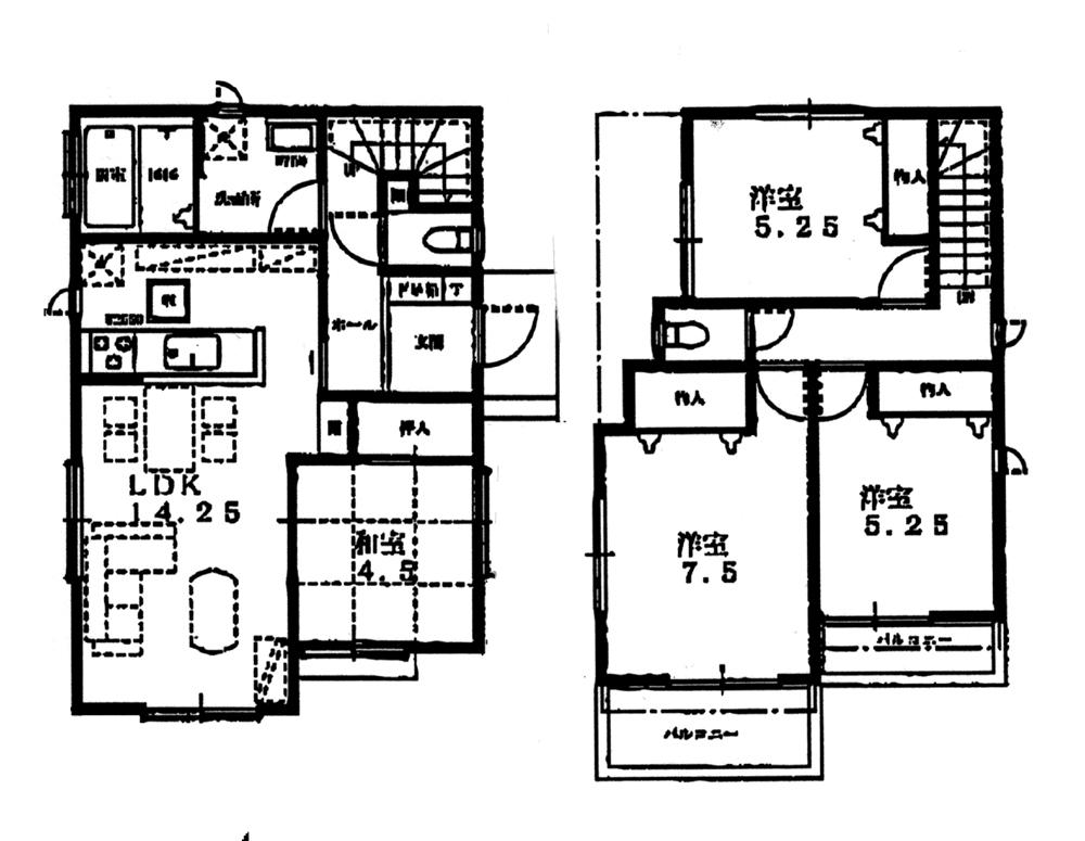 Floor plan. 29,800,000 yen, 4LDK, Land area 112.34 sq m , Building area 89.64 sq m