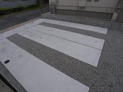 Parking lot. The photograph is a property of the same manufacturer and construction