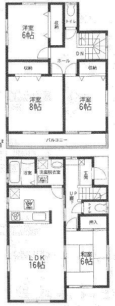 Floor plan. (3 Building), Price 27,980,000 yen, 4LDK, Land area 166.38 sq m , Building area 102.67 sq m