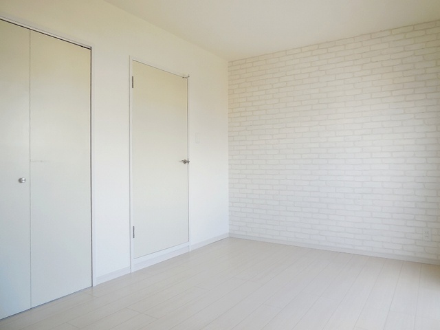 Living and room. Floors of stylish white series