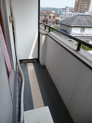 Balcony. Sunny veranda This laundry pat