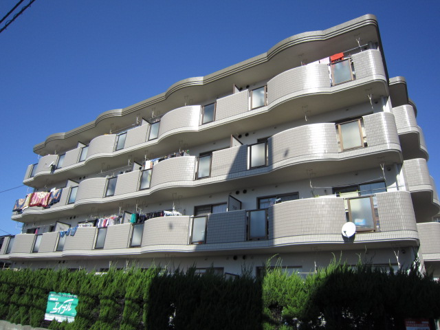 Building appearance. Sunny