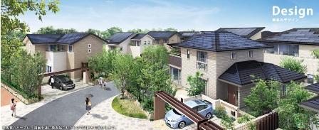 Sale already cityscape photo. In addition to the "Co2 zero" and equipped with a Zento solar power to the concept according to the "HEMS", "visualization", Independence realization of environmental considerations while energy. It is a sustainable city to nurture a rich community in crime prevention disaster prevention peace of mind of the whole