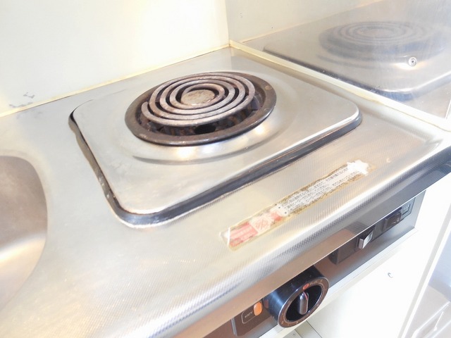 Other room space. 1-neck is the electric stove