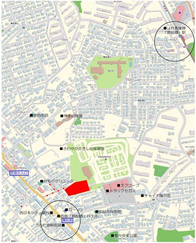 Local guide map. Subdivision around map