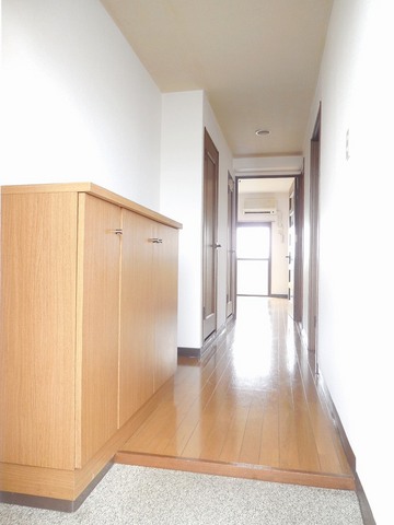 Entrance. There are shoes box